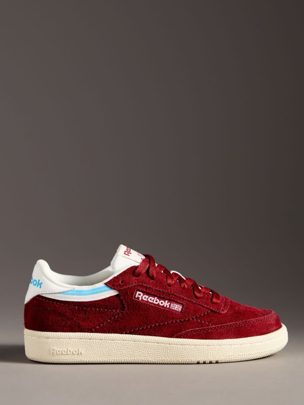 Reebok Classics Club C  85 Trainers Sneakers Hairy Suede Low-Top Sneakers Red 9 - Picture 2 of 15